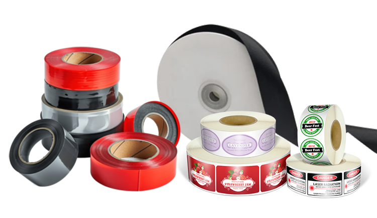 Plain and Printed Ribbons, Tapes & Stickers